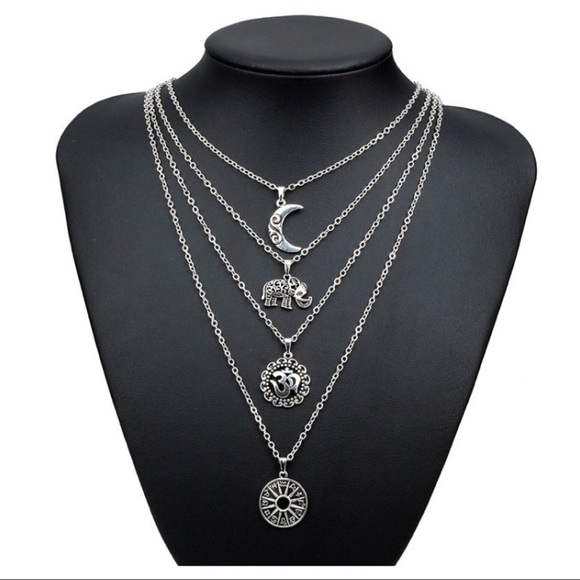 Boho Layered Necklace - Picture 4 of 5